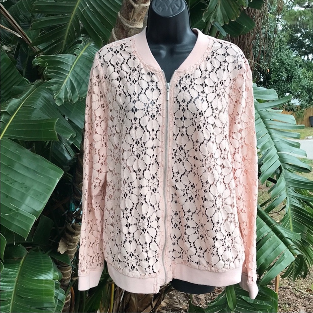 Torrid lace bomber jacket